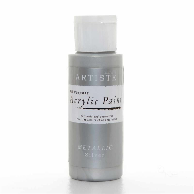 Artiste Acrylic Paint Metallic Silver